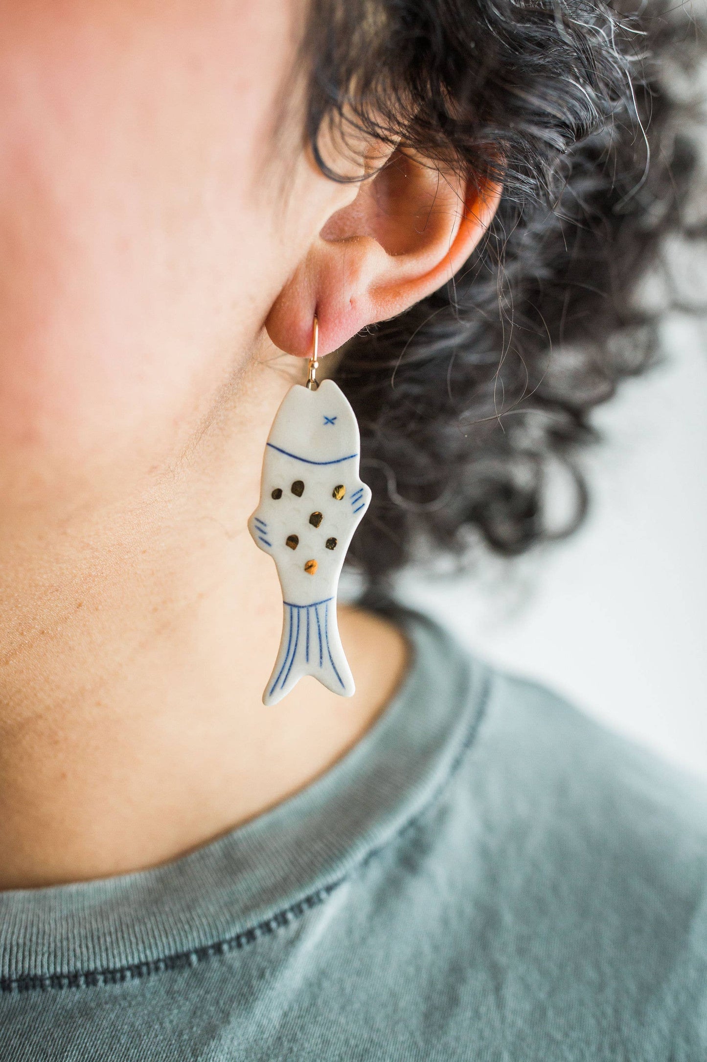 Little Fish Earrings | Alive Bright Blue