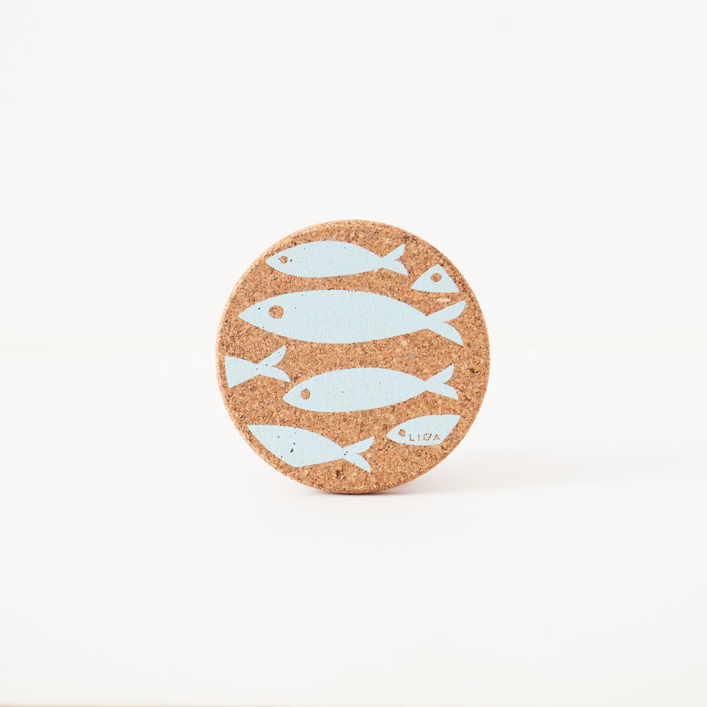 Cork Coasters | Fish Sky