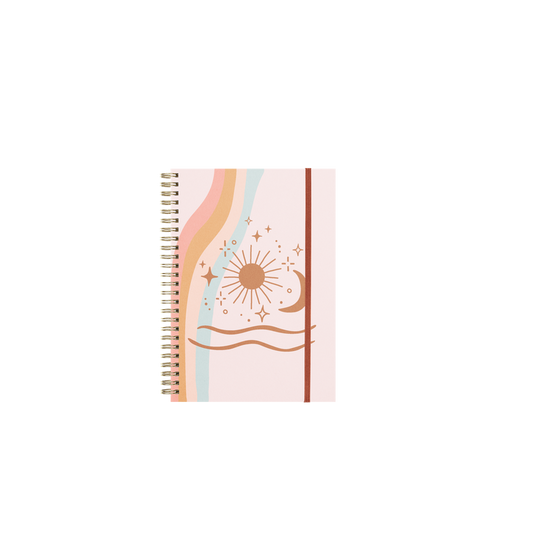 Small Undated Perpetual Planner | Rainbow Flow