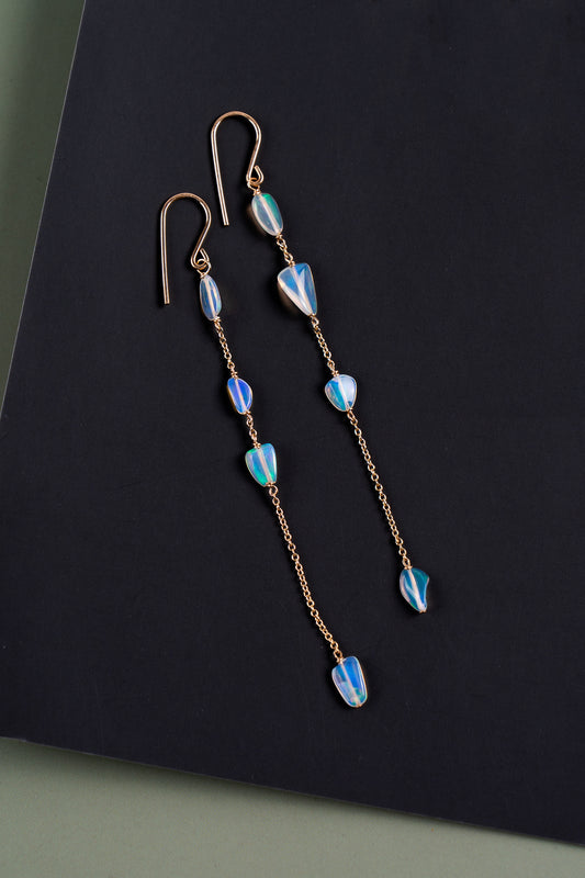 Ethiopian Opal Long Drops