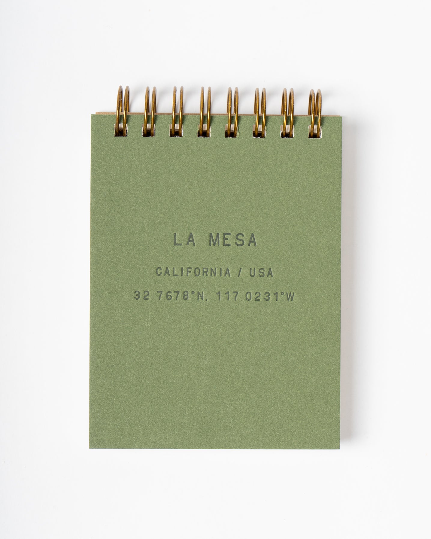 La Mesa Standard Type Mini Jotter Notebook | Moss