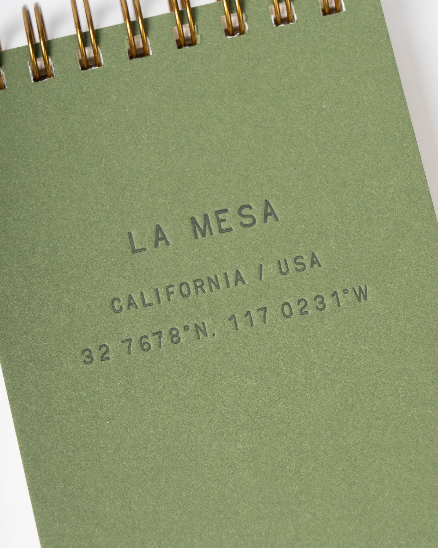 La Mesa Standard Type Mini Jotter Notebook | Moss