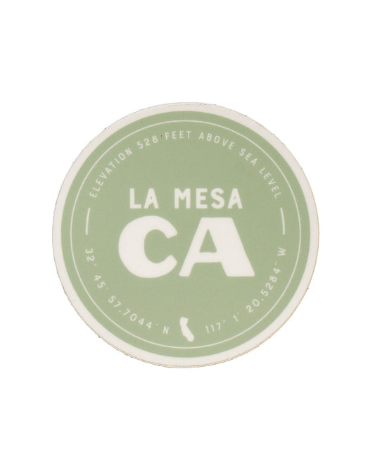 Sage Green La Mesa Sticker