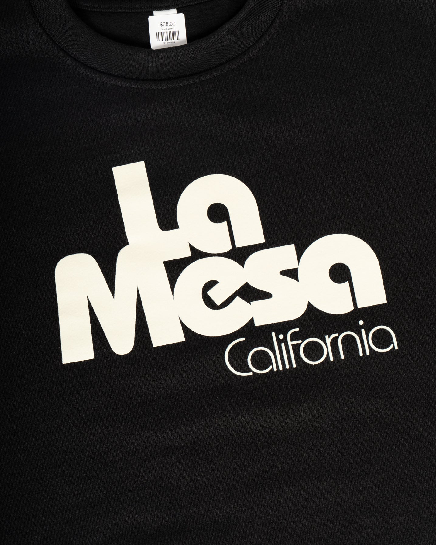Small Batch Heavyweight La Mesa Crewneck | Vintage Black