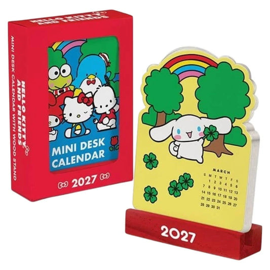 2027 Hello Kitty and Friends Retro Mini Desk Calendar