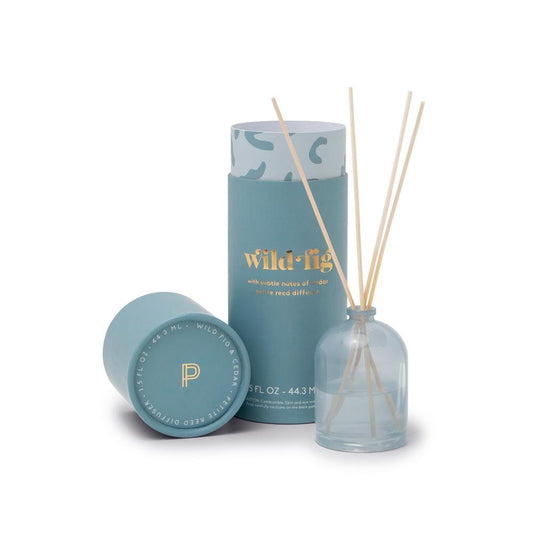 Paddywax Petite Diffuser 1.5 oz Sky Blue Milky Glass Wild Fig