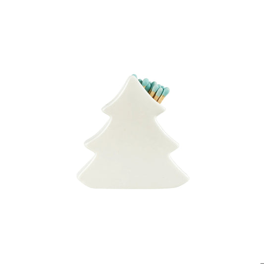 Stoneware Tree Match Holder