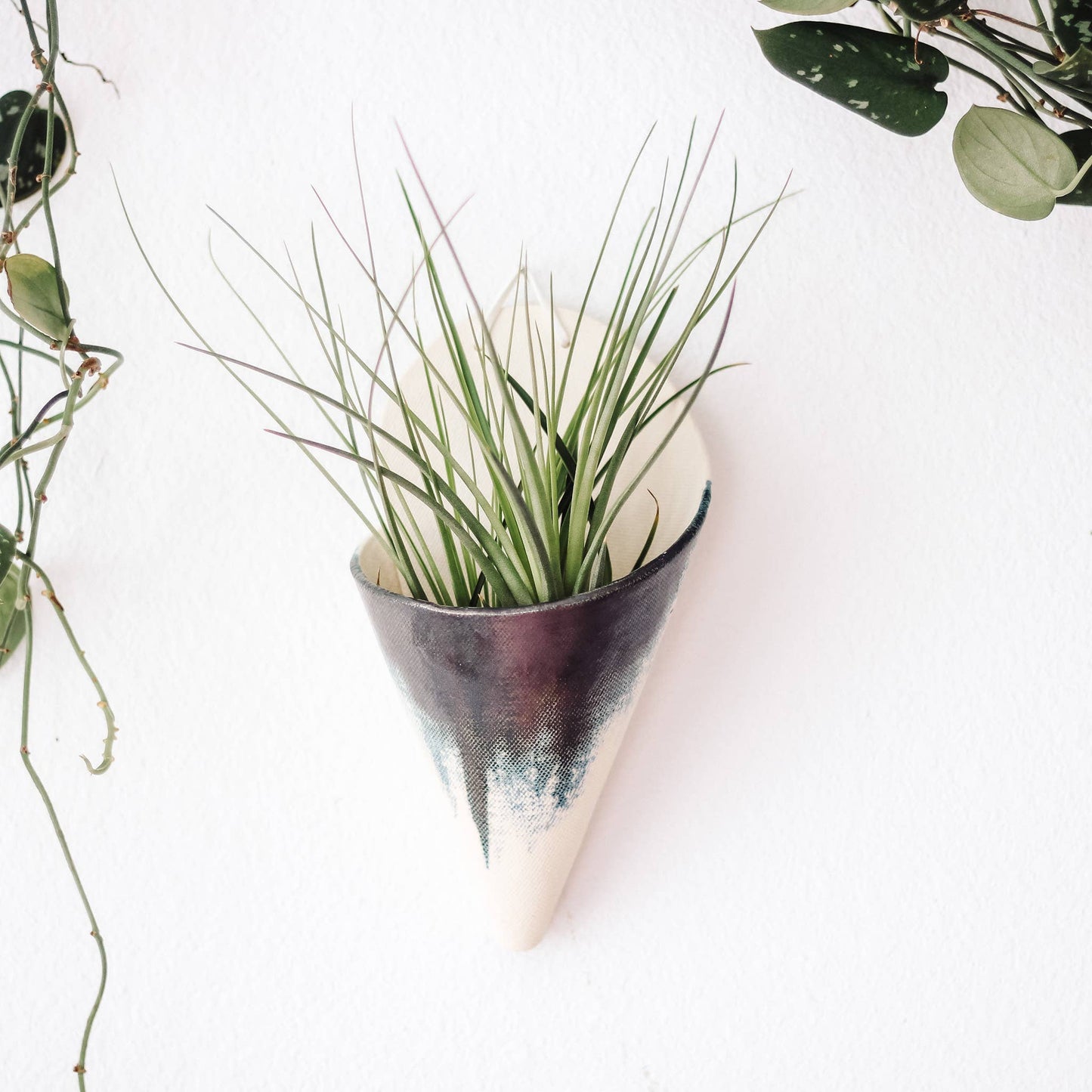 Large Ceramic Indigo Cone