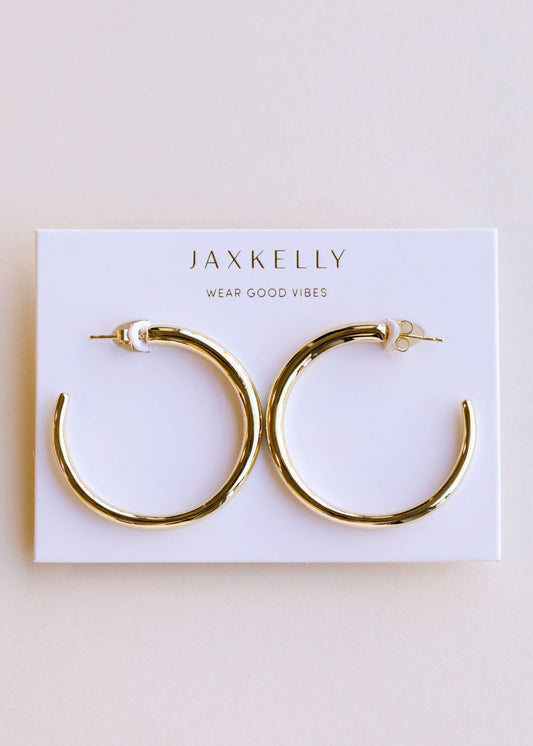 Gold Hoop Earring - Large
