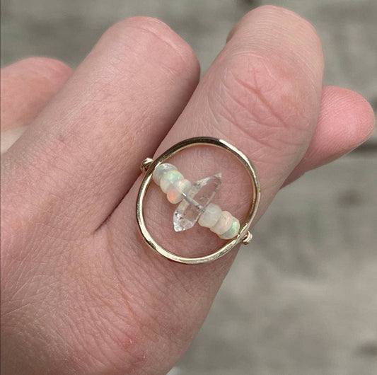 KUA RING: 14KT GOLD FILL / 8