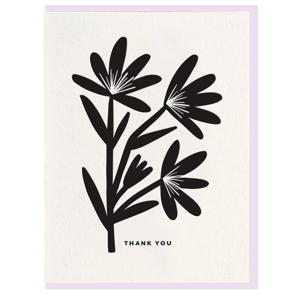 Flower Thank You Card