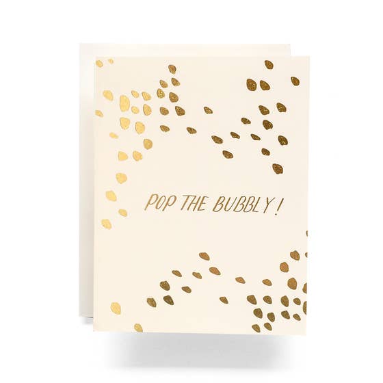 Pop The Bubbly - Ivory Greeting Card