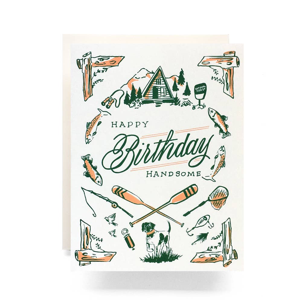 Outdoorsman Birthday Greeting Card