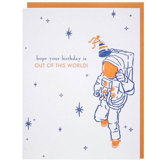 Astronaut Birthday Card