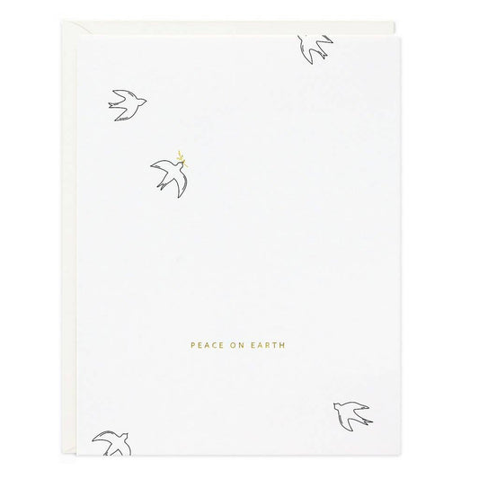 Peace On Earth Doves Greeting Card