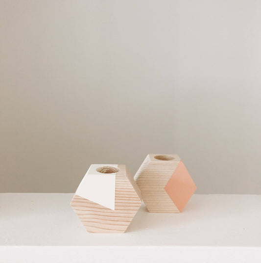 Hexagon Air Plant Holder: Terra Cotta