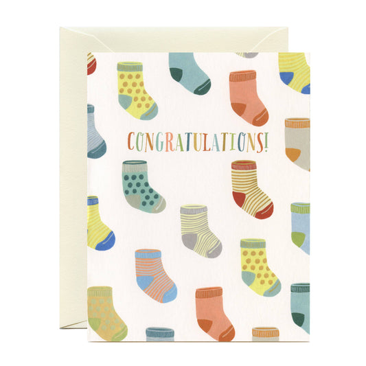 Baby Socks Baby Card