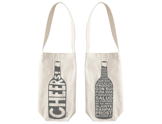 Cheers! Single Wine Totes: Natural