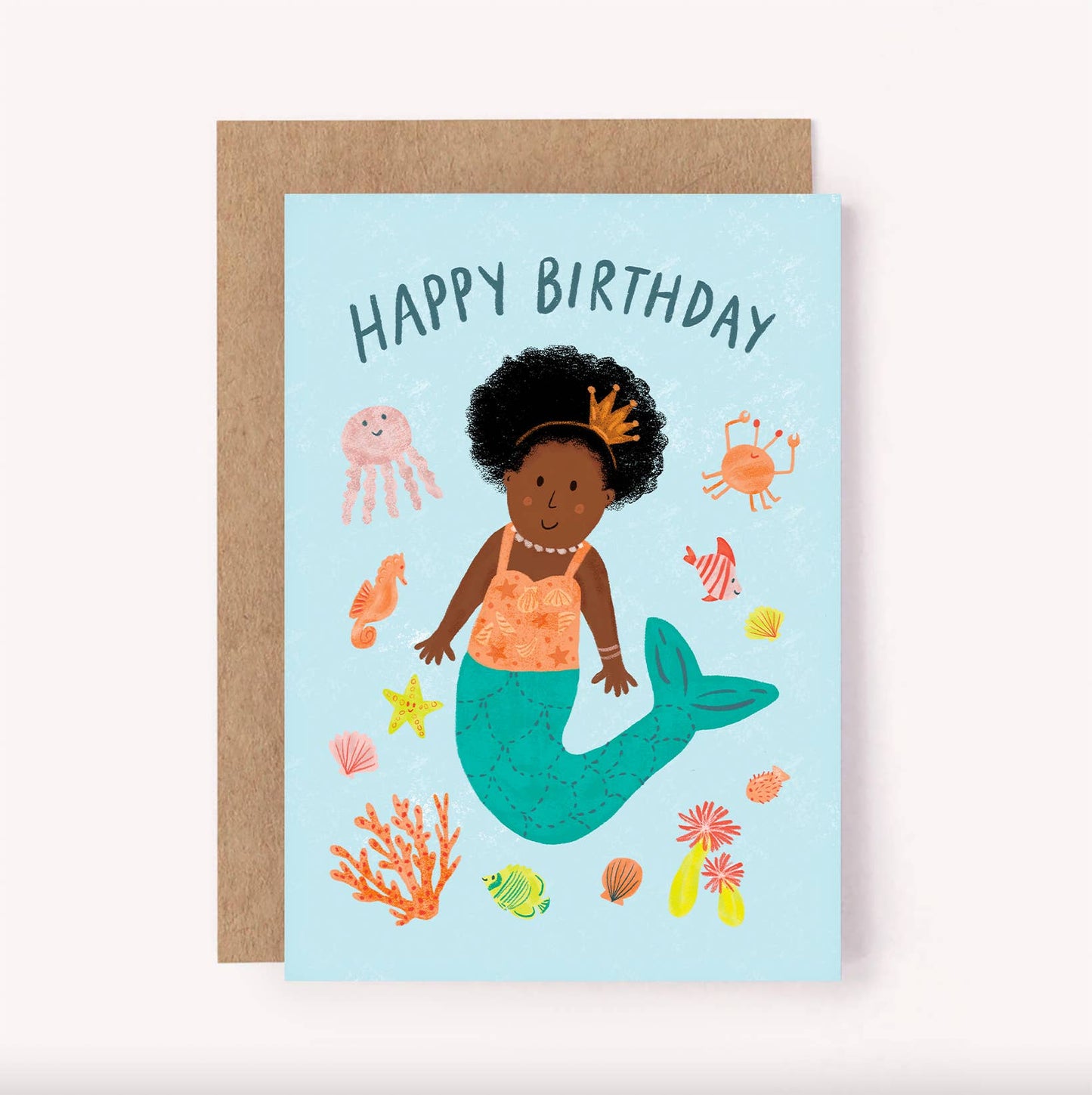 Mermaid Happy Birthday Card