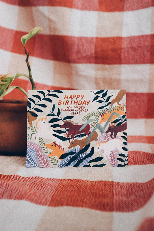 Forged Through Another Year Card