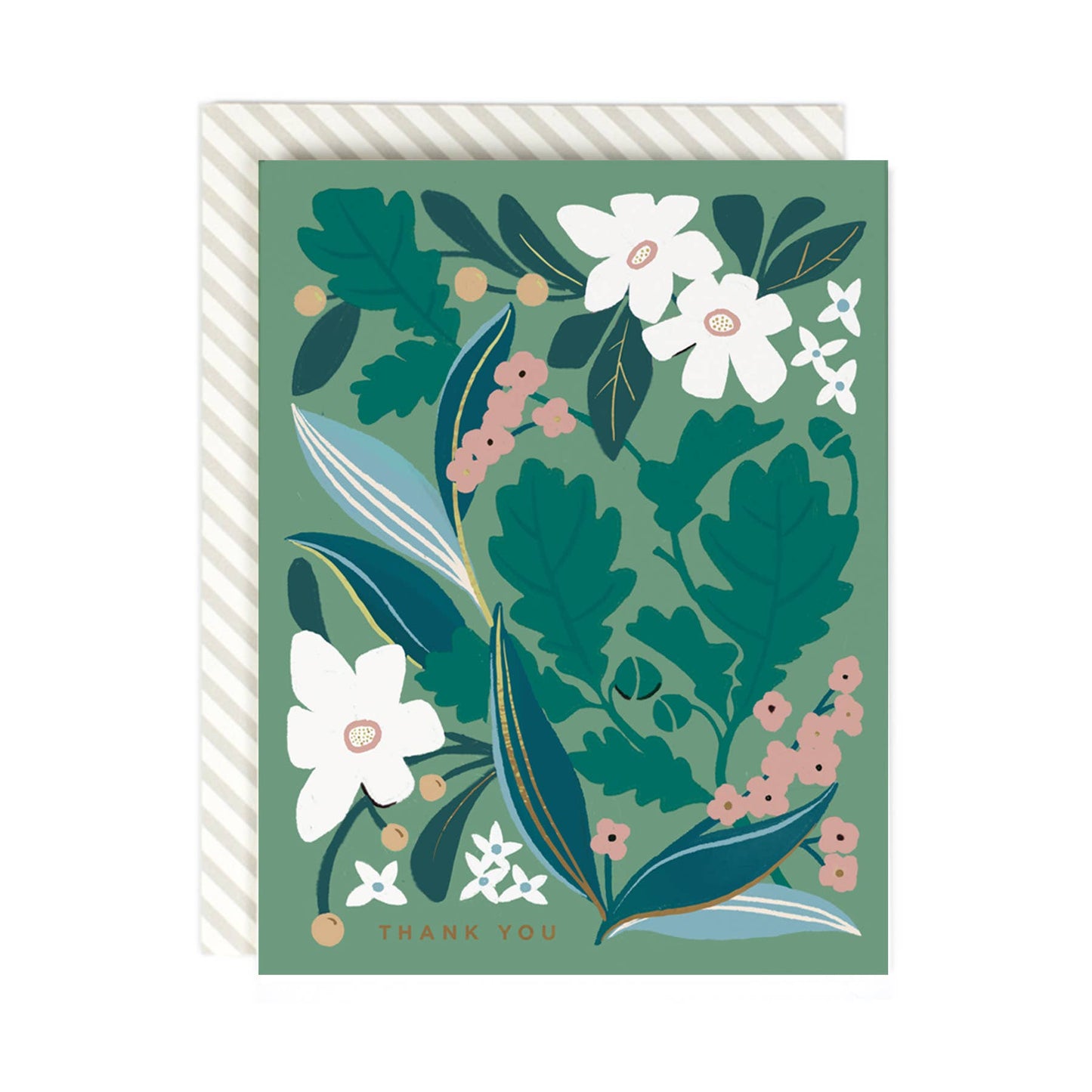 Daphne Floral Thank You: Single card