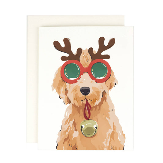 Reindeer Doodle Christmas Card