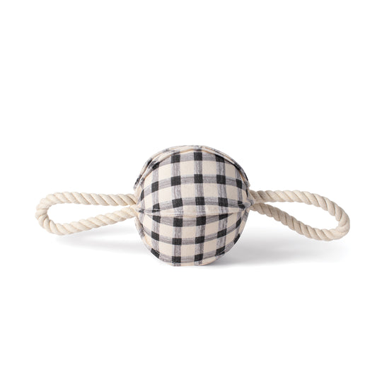 Pulling You In Painted Gingham Dog Toy