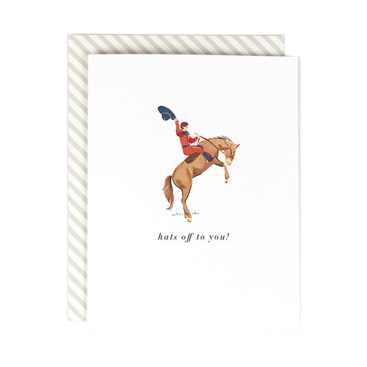 Hats Off To You Congrats Card