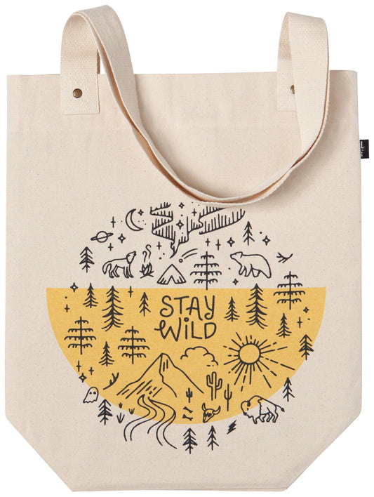 Danica Studio Stay Wild Cotton Studio Tote Bag