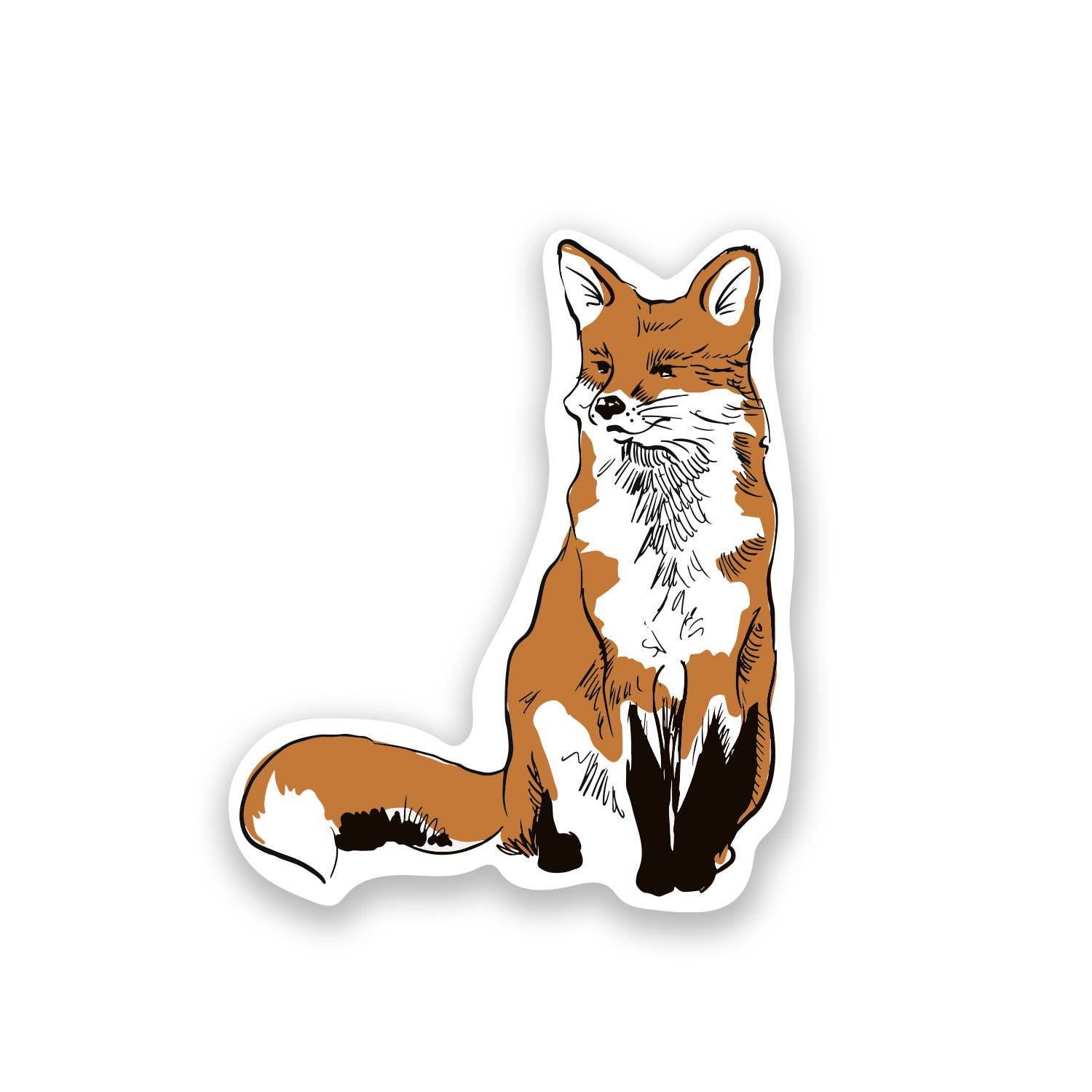 Foxing Sticker Fox Single Sticker – Small Batch
