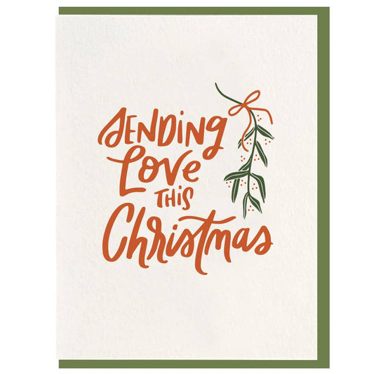Send Love Xmas - Letterpress Christmas Card