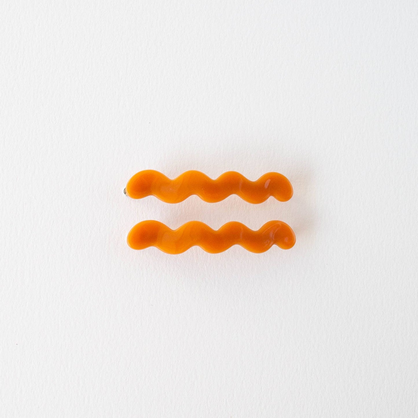 Eco Cloud Wave Slide Hair Pin Set: Ginger