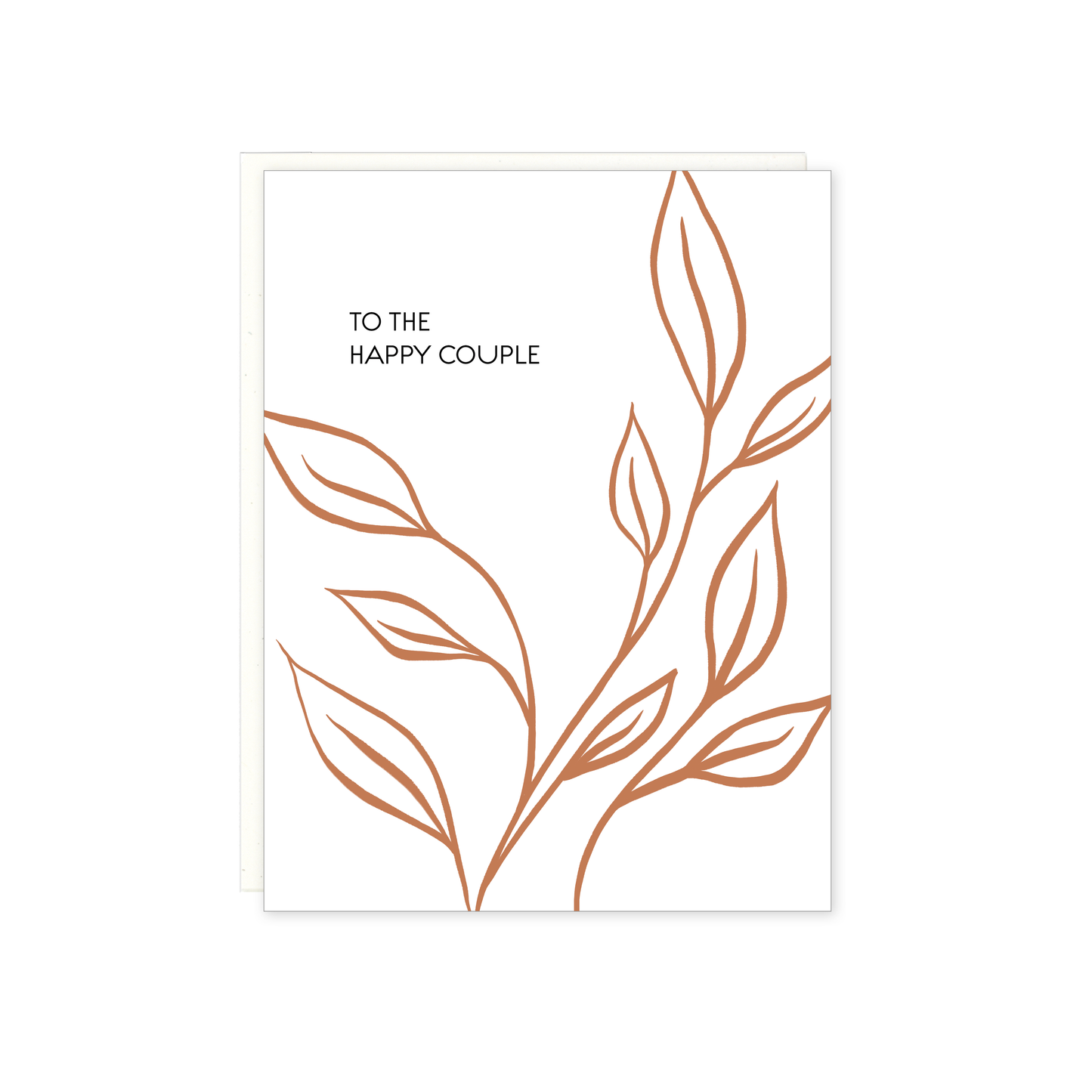 To the Happy Couple - Letterpress Wedding / Engagement Card