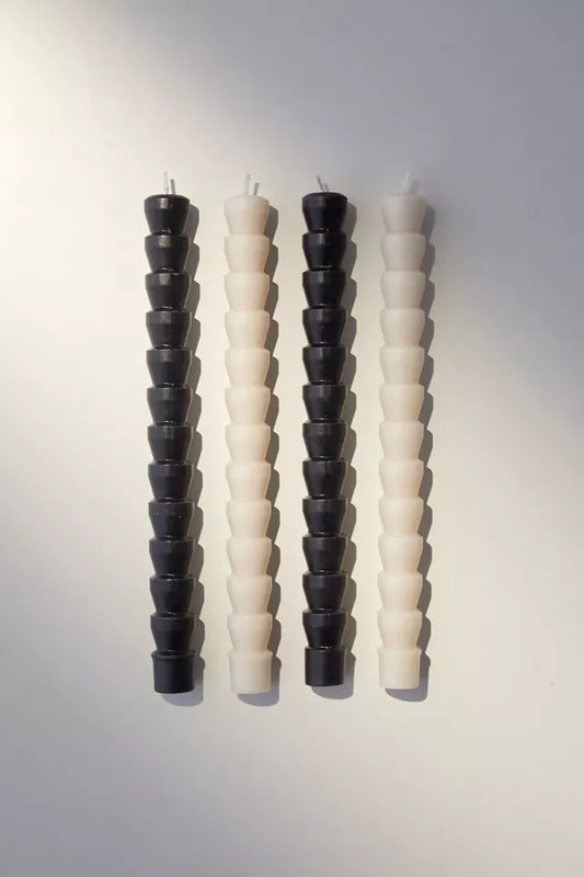 Paddywax Taper Candle Set Black