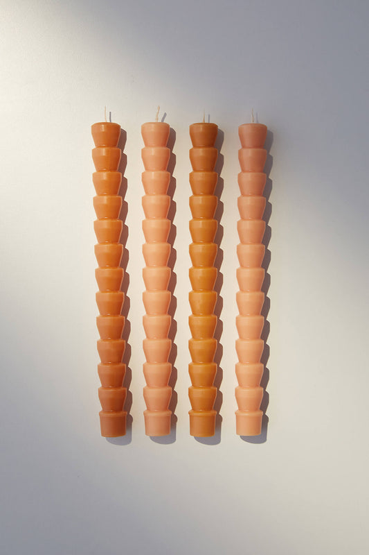 Paddywax Taper Candle Set Burnt Orange