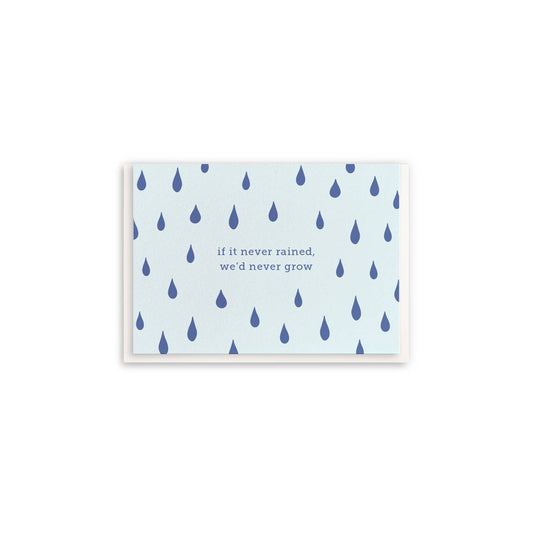 Rain Sympathy Card