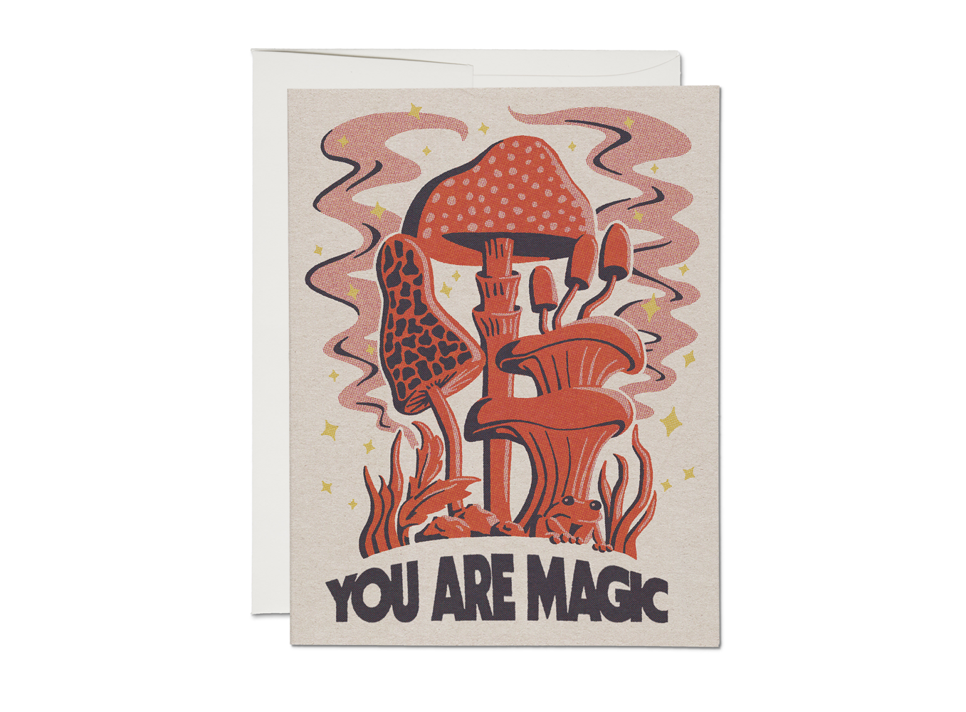 Mushroom Power friendship greeting card