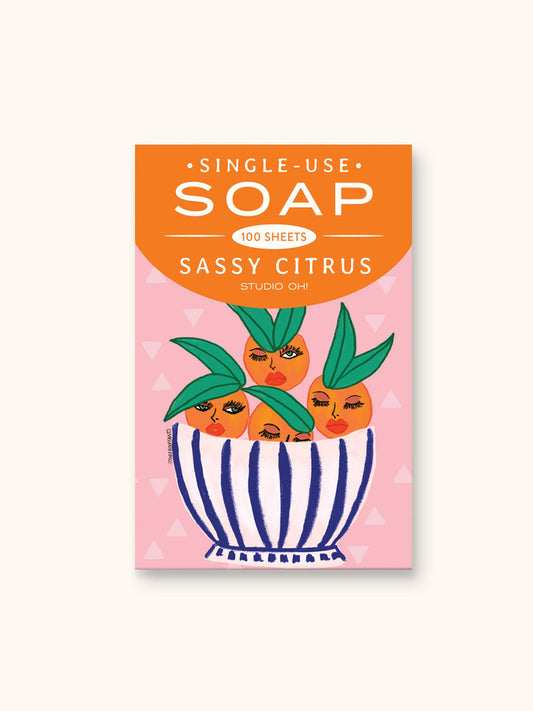 Sassy Citrus Single-Use Soap Sheets
