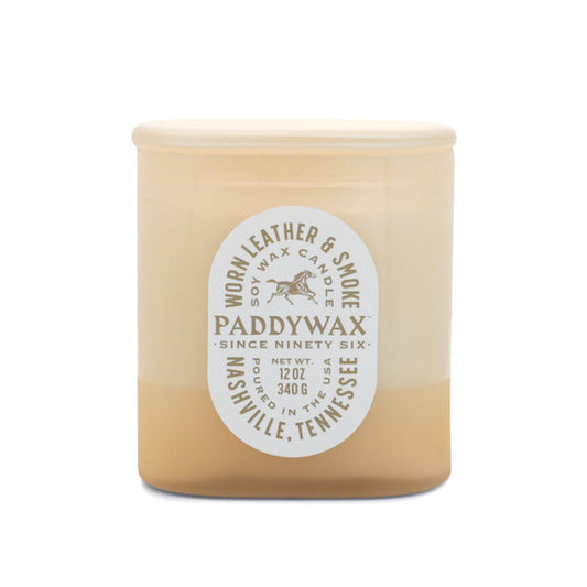 Paddywax Vista 12 oz Worn Leather & Smoke