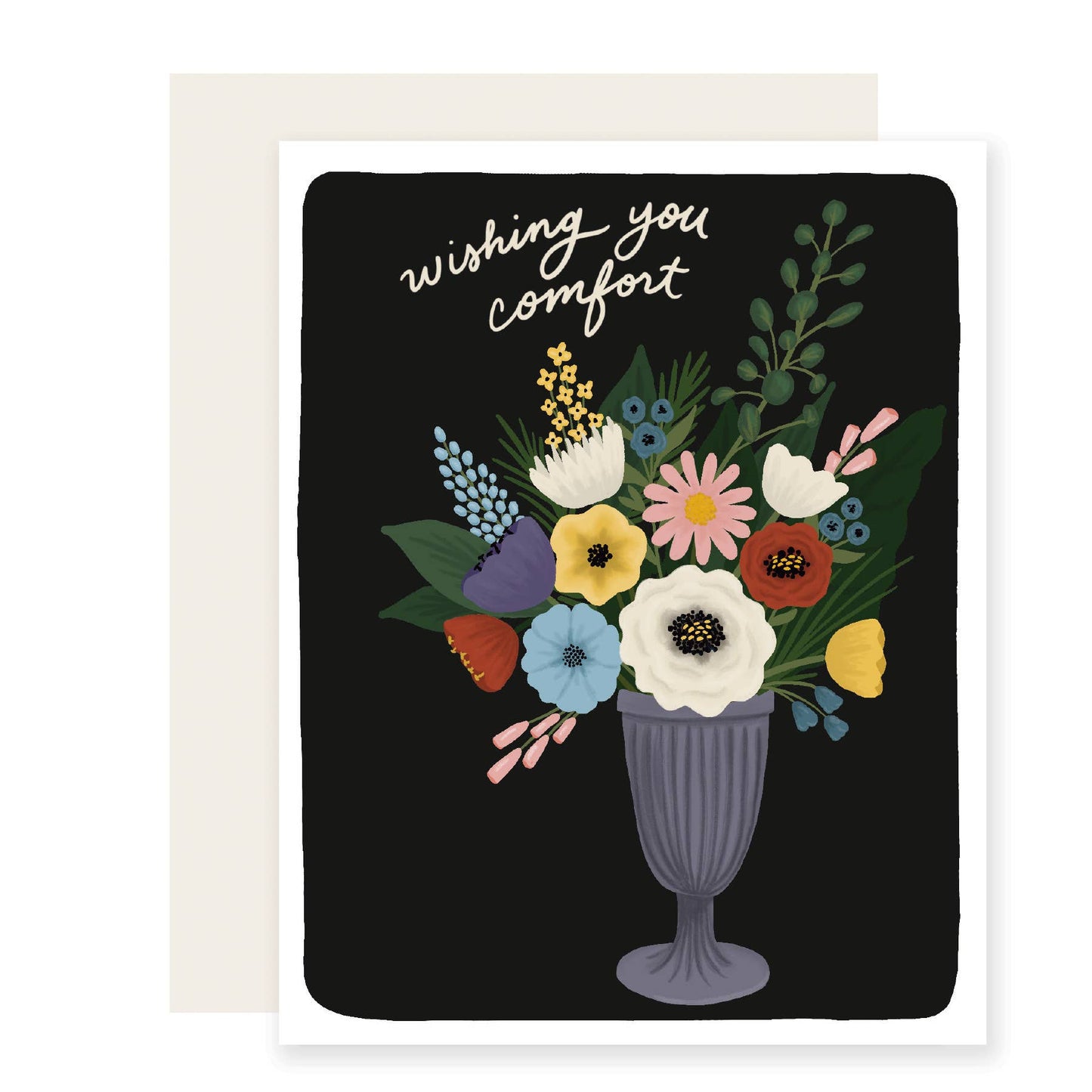 Comfort Flowers | Beautiful Sympathy Card | Floral Sympathy