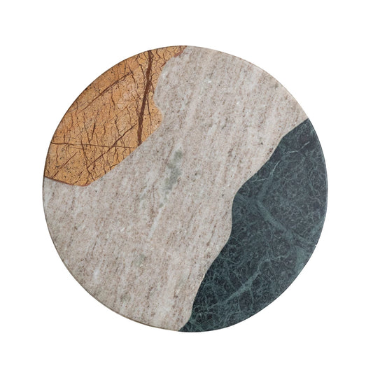 Round Marble Cheese Cutting Board