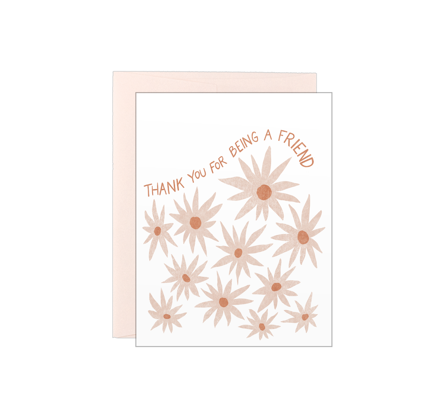 Thank you for being a Friend - Letterpress Card