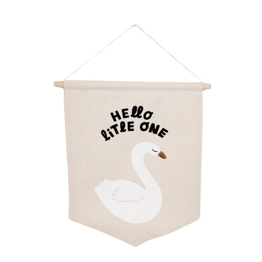 Hello Little One Canvas Hang Sign