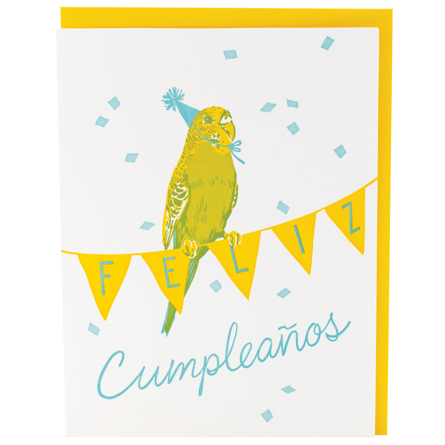 Party Parakeet Birthday Card