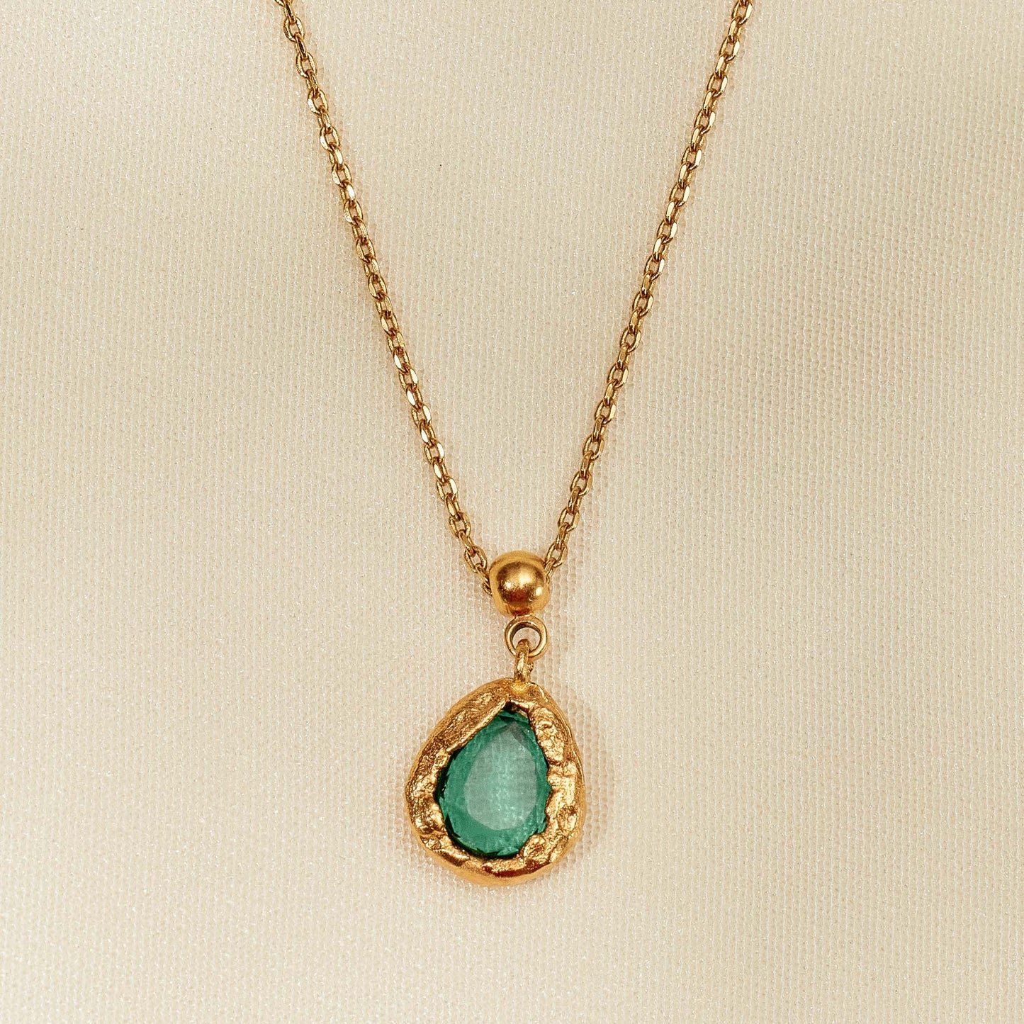 Lysia Green Charm | Jewelry Gold Gift Waterproof
