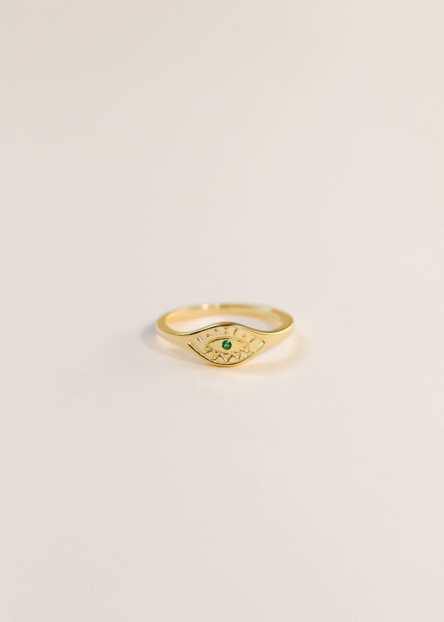 Ring - Emerald Evil Eye