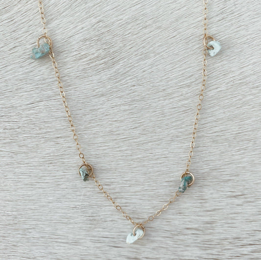 MINI SIERRA NECKLACE: 14KT GOLD FILL / 16"