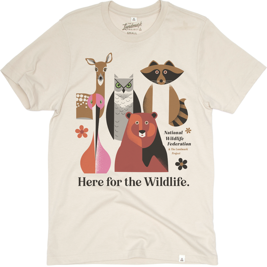 Here for the Wildlife Tee: S / Dune